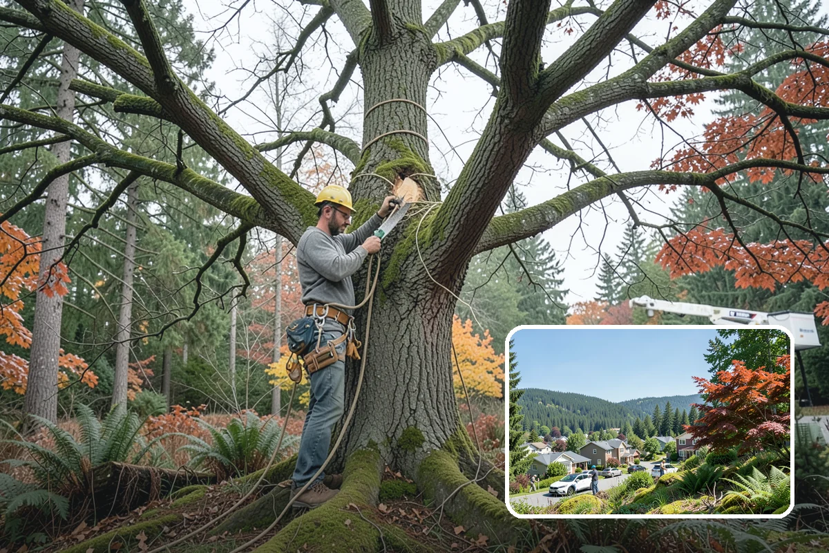 Root collar excavation in Index, Snohomish County, WA - Supports long-term tree health and stability