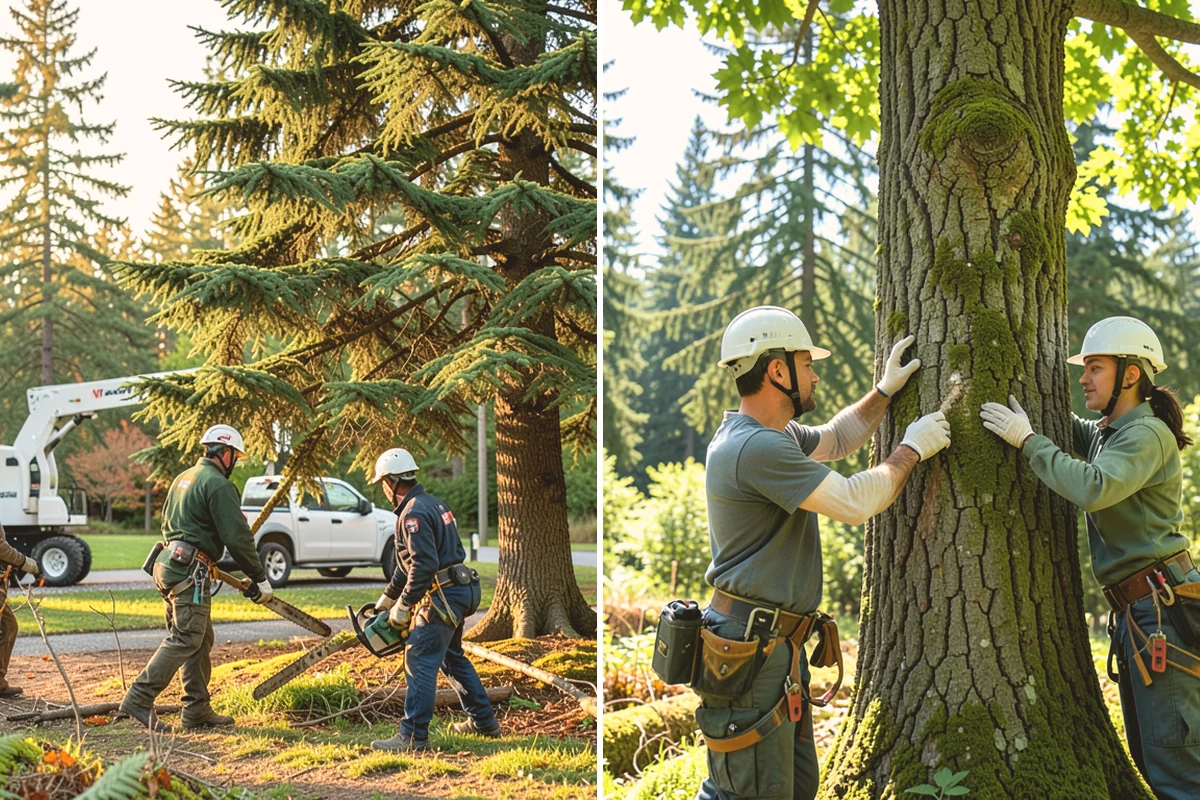 Root collar excavation in Index, Snohomish County, WA - Inspect the tree and its site