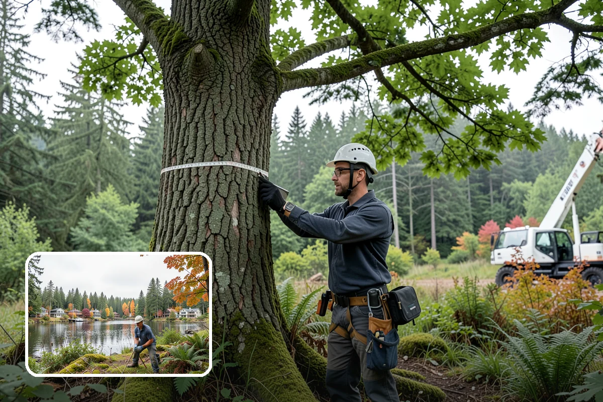 Root collar excavation in La Conner, Skagit County, WA - Supports long-term tree health and stability