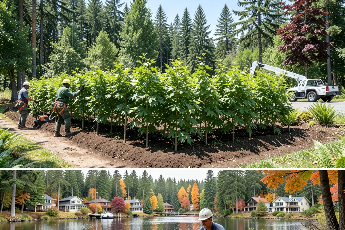 Root collar excavation in La Conner, Skagit County, WA - This service can be performed year-round in the Puget Sound region but may require specialized equipment during wet seasons to...