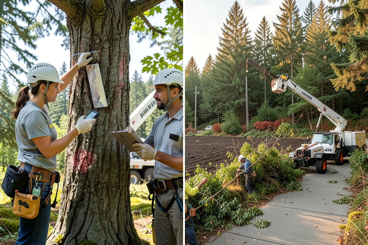 Root collar excavation in Lake Forest Park, King County, WA - Inspect the tree and its site