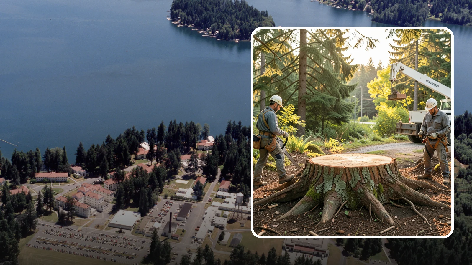 Root collar excavation in Lakewood, Pierce County, WA - The careful exposure of the root collar to relieve burial or girdling.