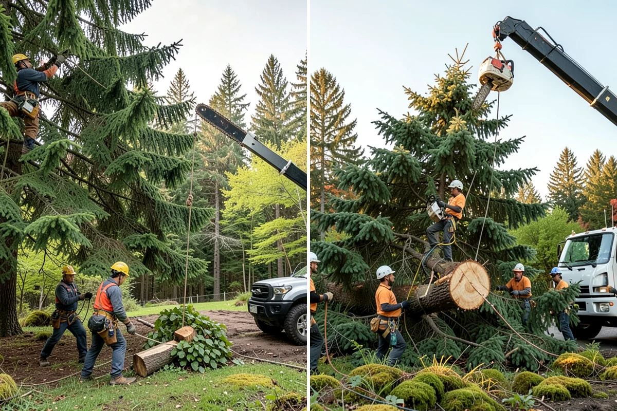 Root collar excavation in Lyman, Skagit County, WA - Inspect the tree and its site