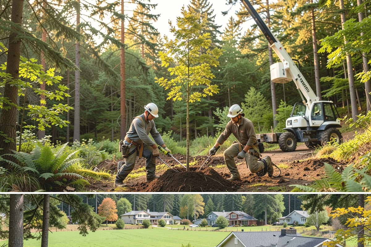 Root collar excavation in Lyman, Skagit County, WA - This service can be performed year-round in the Puget Sound region but may require specialized equipment during wet seasons to...