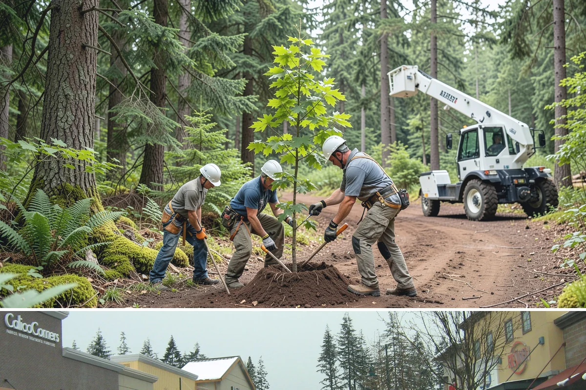 Root collar excavation in Mill Creek, Snohomish County, WA - This service can be performed year-round in the Puget Sound region but may require specialized equipment during wet seasons to...