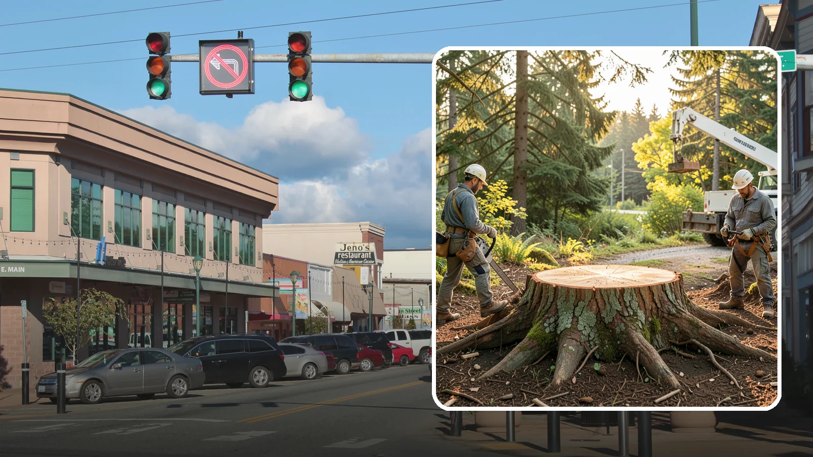 Root collar excavation in Monroe, Snohomish County, WA - The careful exposure of the root collar to relieve burial or girdling.