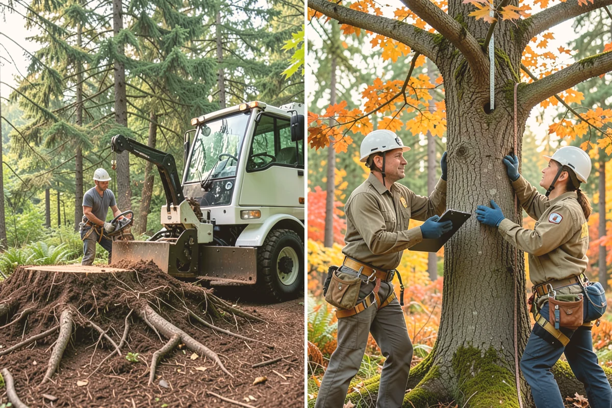 Root collar excavation in Mount Vernon, Skagit County, WA - Inspect the tree and its site
