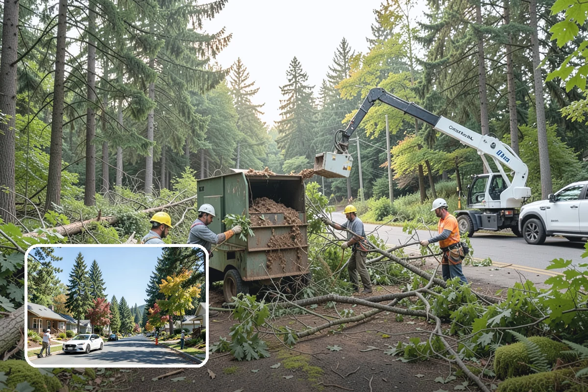 Root collar excavation in Orting, Pierce County, WA - Supports long-term tree health and stability