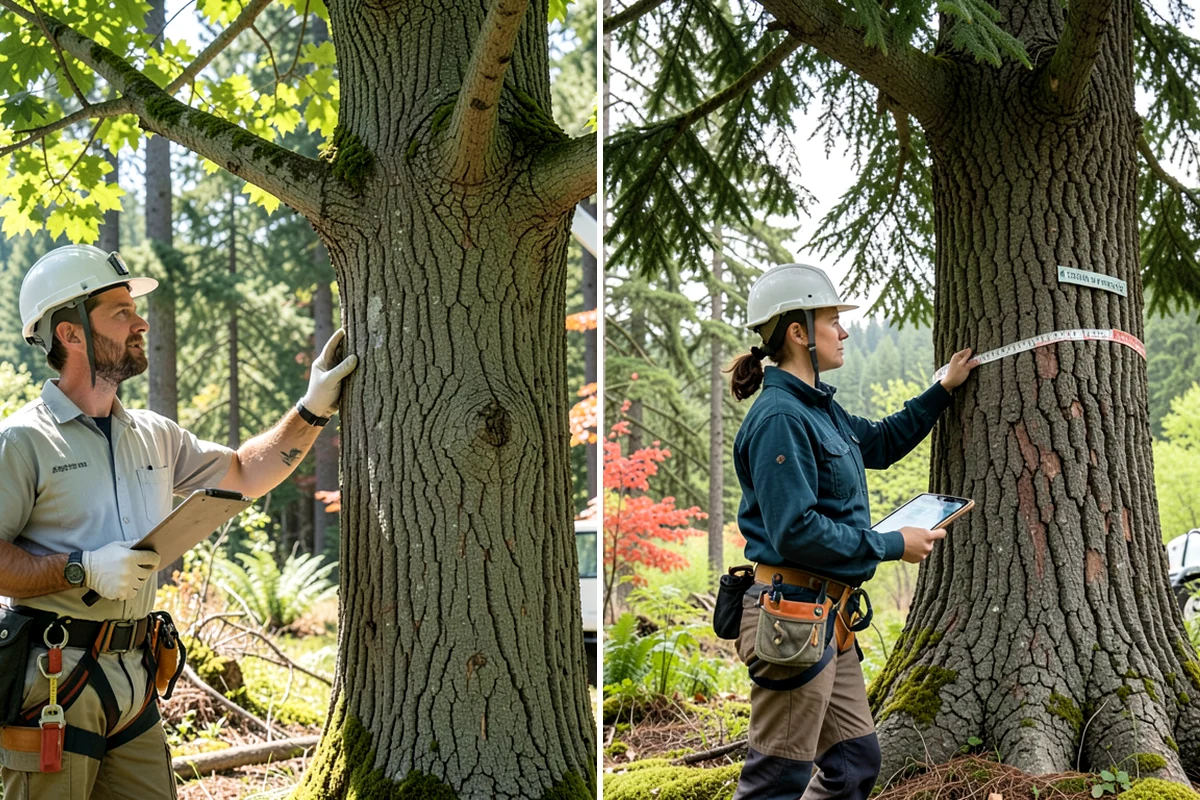 Root collar excavation in Puyallup, Pierce County, WA - Inspect the tree and its site