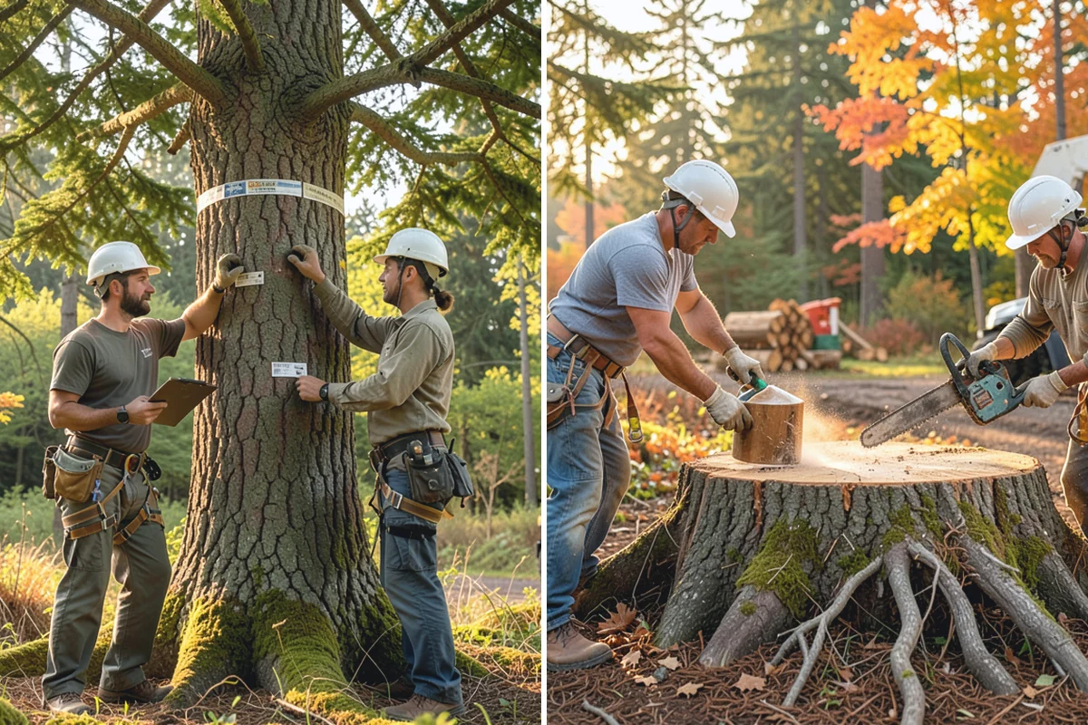 Root collar excavation in Redmond, King County, WA - Inspect the tree and its site