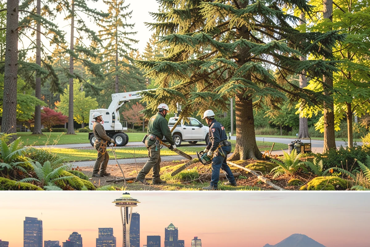 Root collar excavation in Seattle, King County, WA - This service can be performed year-round in the Puget Sound region but may require specialized equipment during wet seasons to...