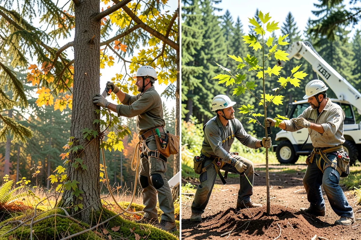 Root collar excavation in Sedro-Woolley, Skagit County, WA - Inspect the tree and its site