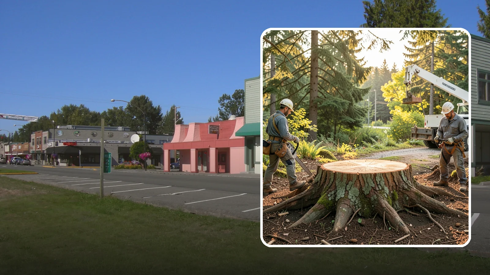 Root collar excavation in Snoqualmie, King County, WA - The careful exposure of the root collar to relieve burial or girdling.