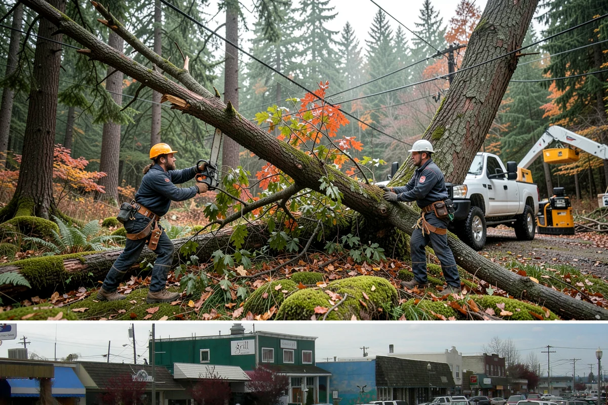 Root collar excavation in Stanwood, Snohomish County, WA - This service can be performed year-round in the Puget Sound region but may require specialized equipment during wet seasons to...