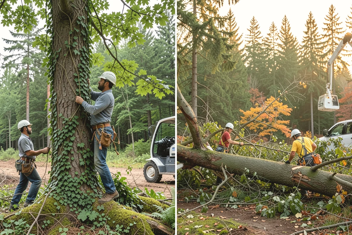 Root collar excavation in University Place, Pierce County, WA - Inspect the tree and its site