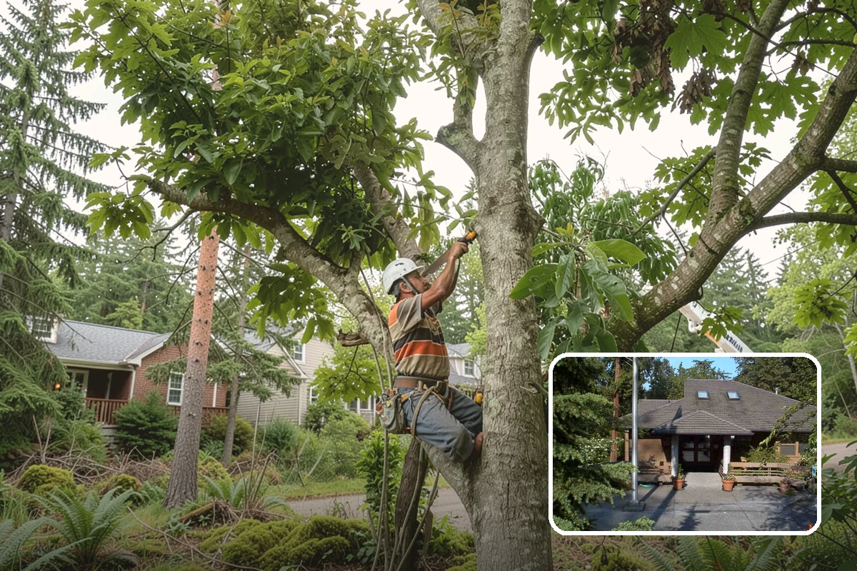 Root collar excavation in Yarrow Point, King County, WA - Supports long-term tree health and stability