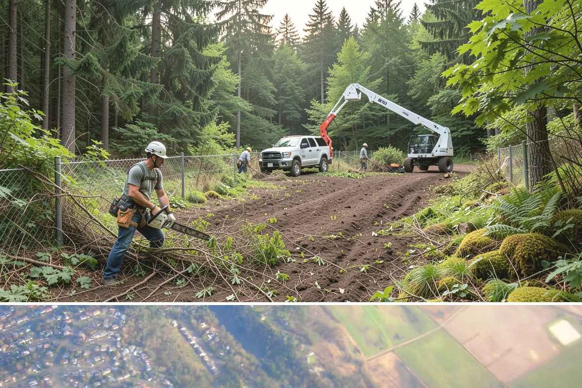 Root pruning in Algona, King County, WA - This service should be performed during dormant seasons to minimize stress on the tree following construction or transplanting...