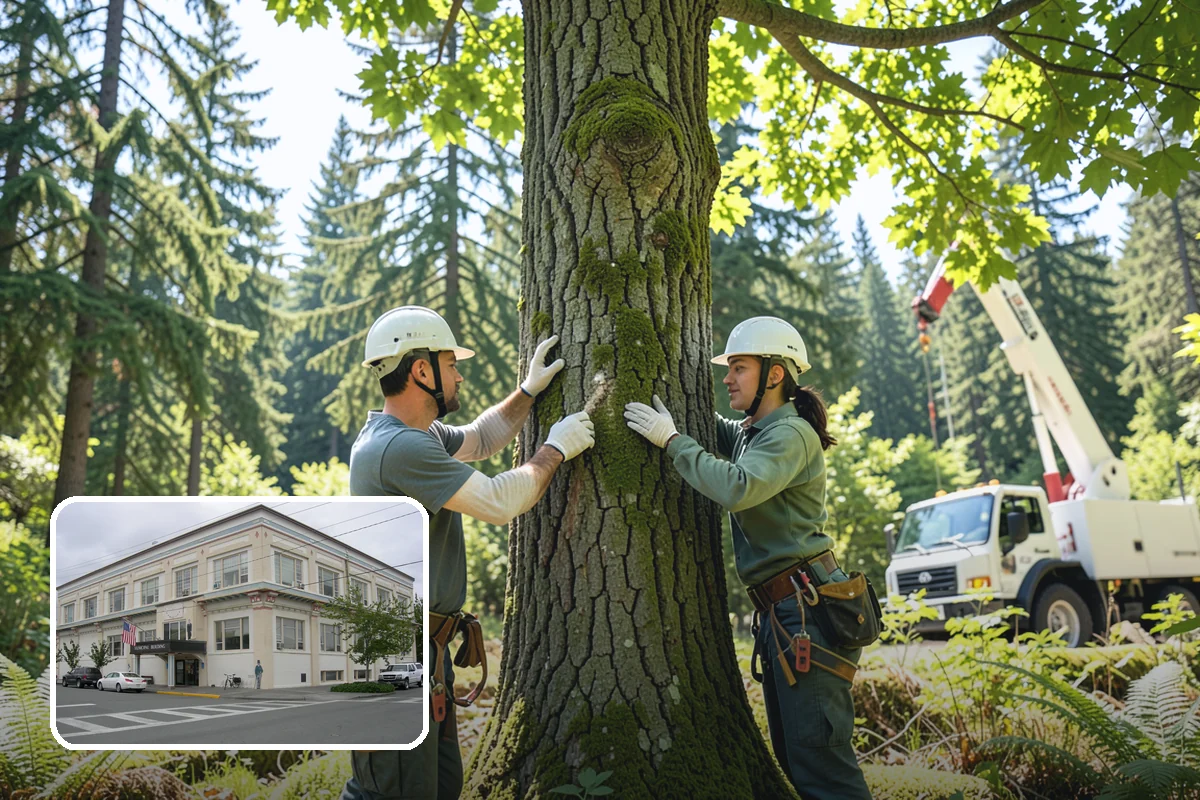 Root pruning in Anacortes, Skagit County, WA - Supports long-term tree health and stability