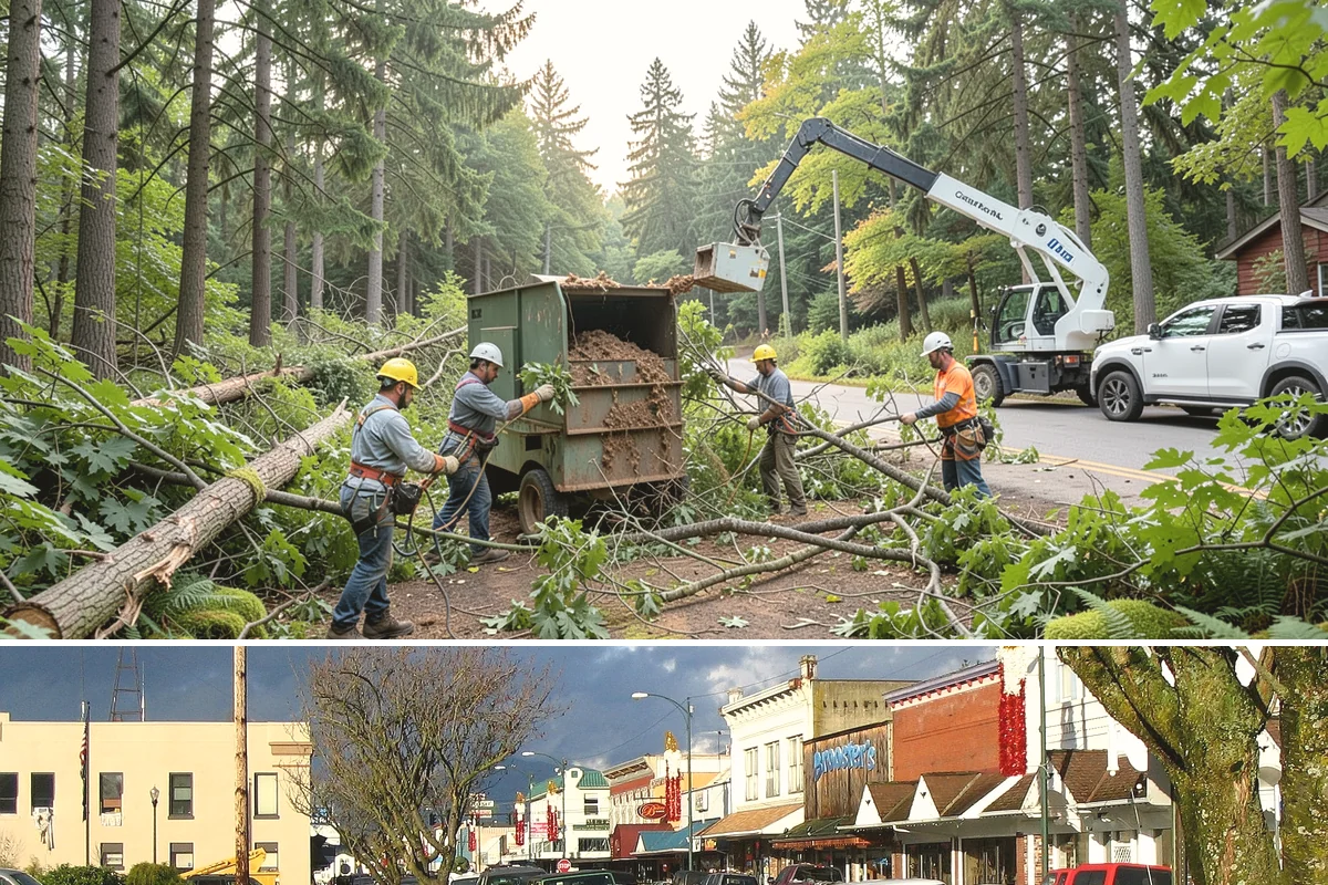 Root pruning in Arlington, Snohomish County, WA - This service should be performed during dormant seasons to minimize stress on the tree following construction or transplanting...