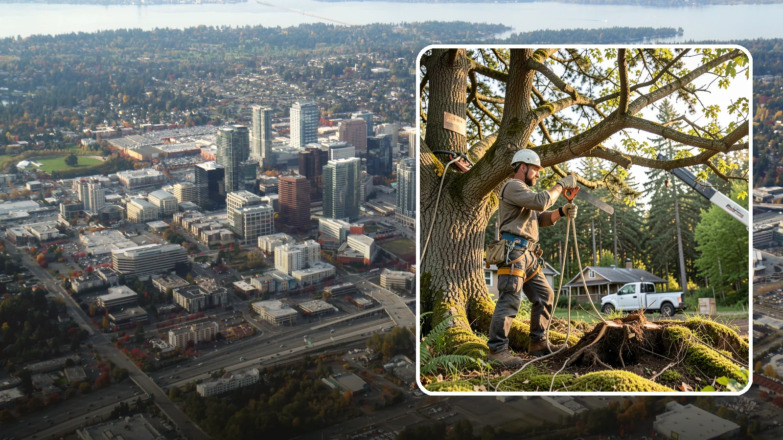 Root pruning in Bellevue, King County, WA - The controlled cutting of roots to manage growth or prepare for construction.