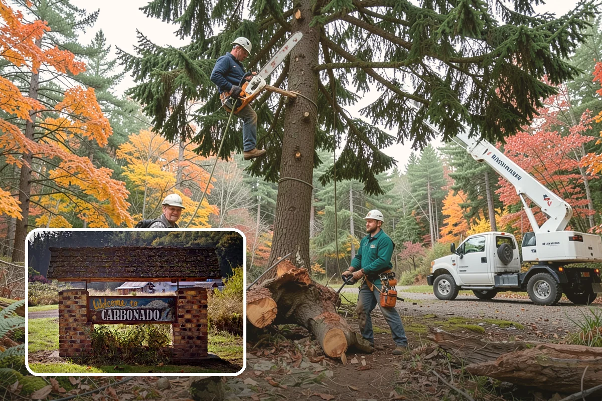 Root pruning in Carbonado, Pierce County, WA - Supports long-term tree health and stability