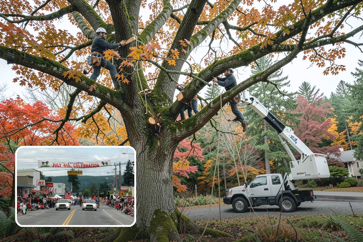 Root pruning in Carnation, King County, WA - Supports long-term tree health and stability
