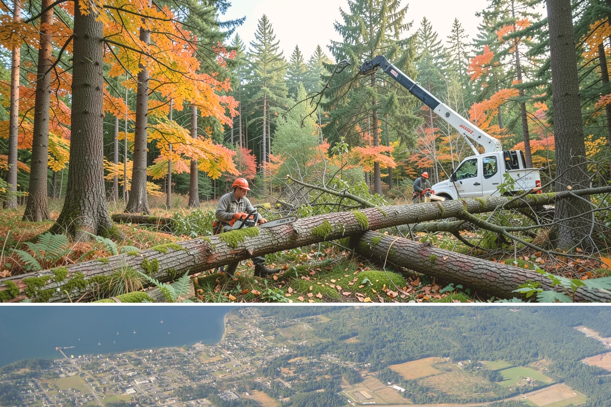 Root pruning in Coupeville, Island County, WA - This service should be performed during dormant seasons to minimize stress on the tree following construction or transplanting...