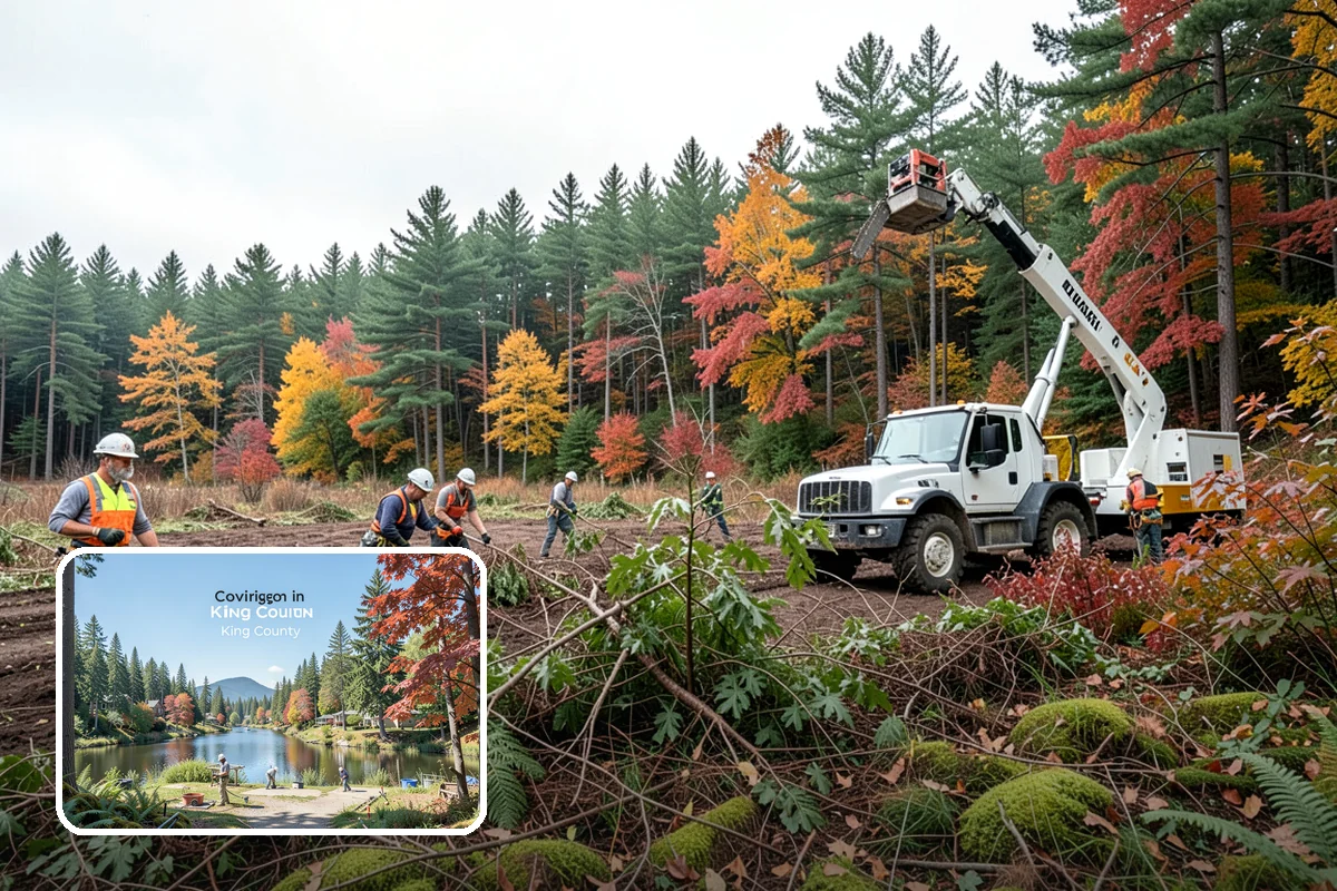 Root pruning in Covington, King County, WA - Supports long-term tree health and stability