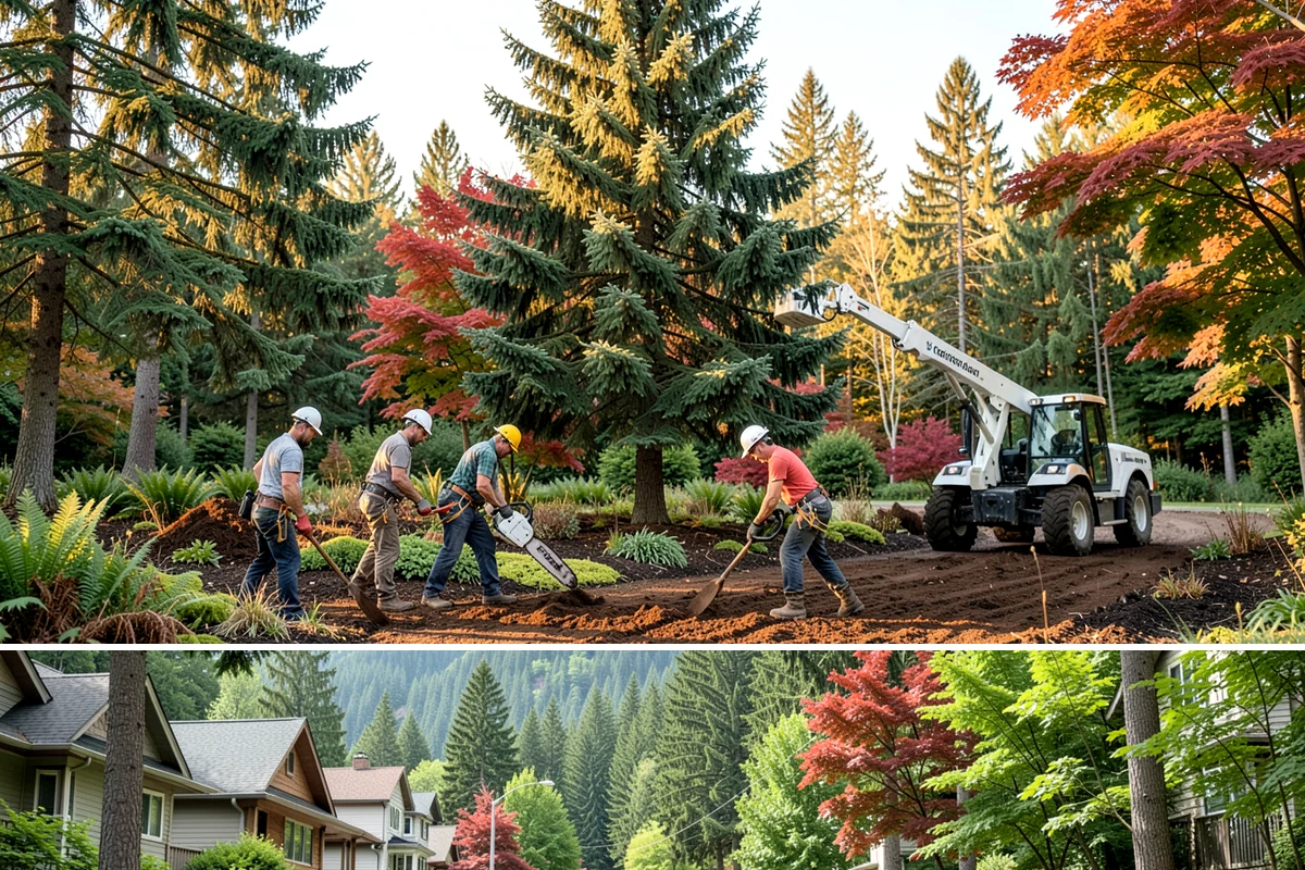 Root pruning in Darrington, Snohomish County, WA - This service should be performed during dormant seasons to minimize stress on the tree following construction or transplanting...