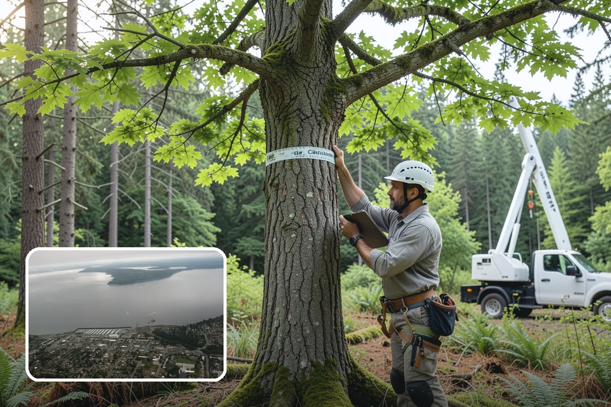 Root pruning in Des Moines, King County, WA - Supports long-term tree health and stability