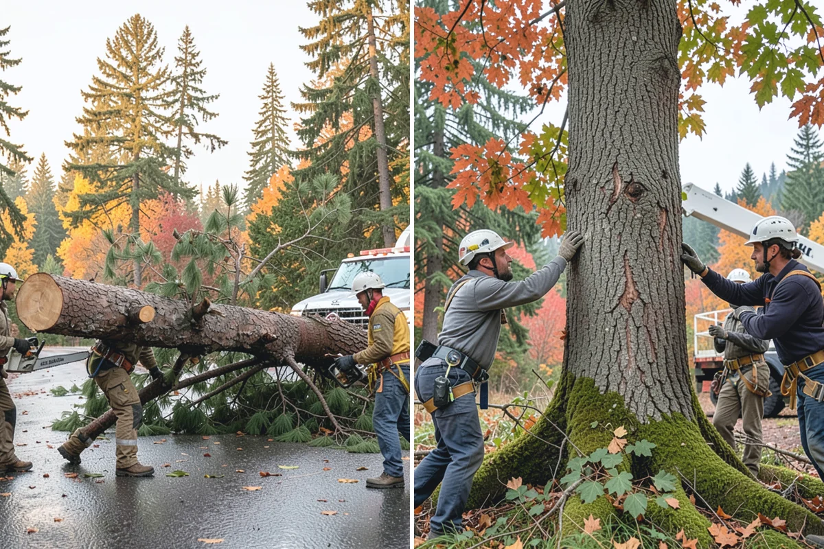 Root pruning in Des Moines, King County, WA - Inspect the tree and its site