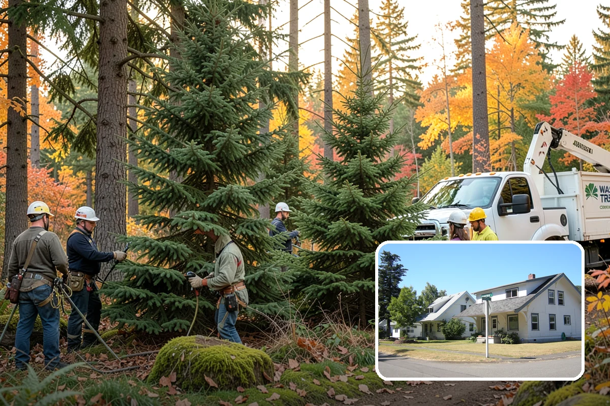 Root pruning in DuPont, Pierce County, WA - Supports long-term tree health and stability