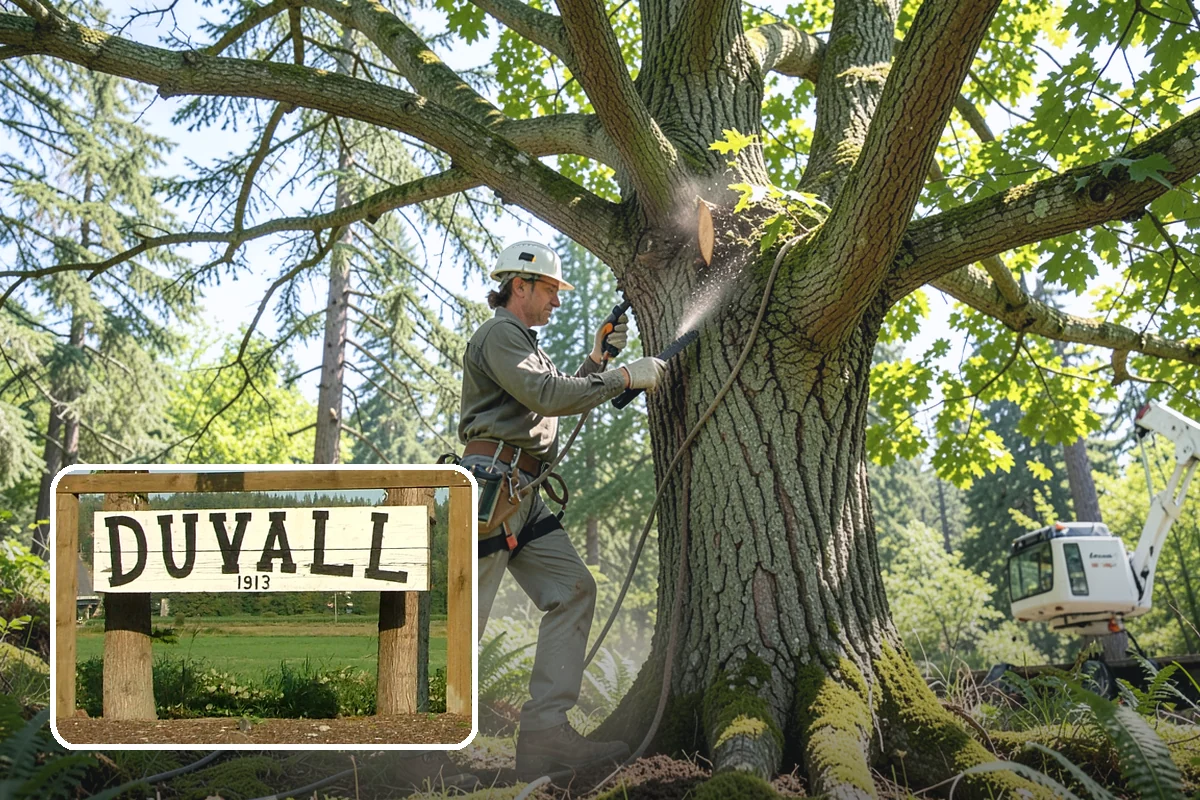 Root pruning in Duvall, King County, WA - Supports long-term tree health and stability
