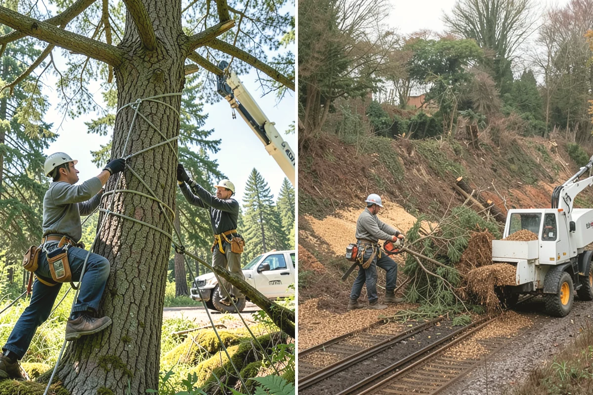 Root pruning in Duvall, King County, WA - Inspect the tree and its site