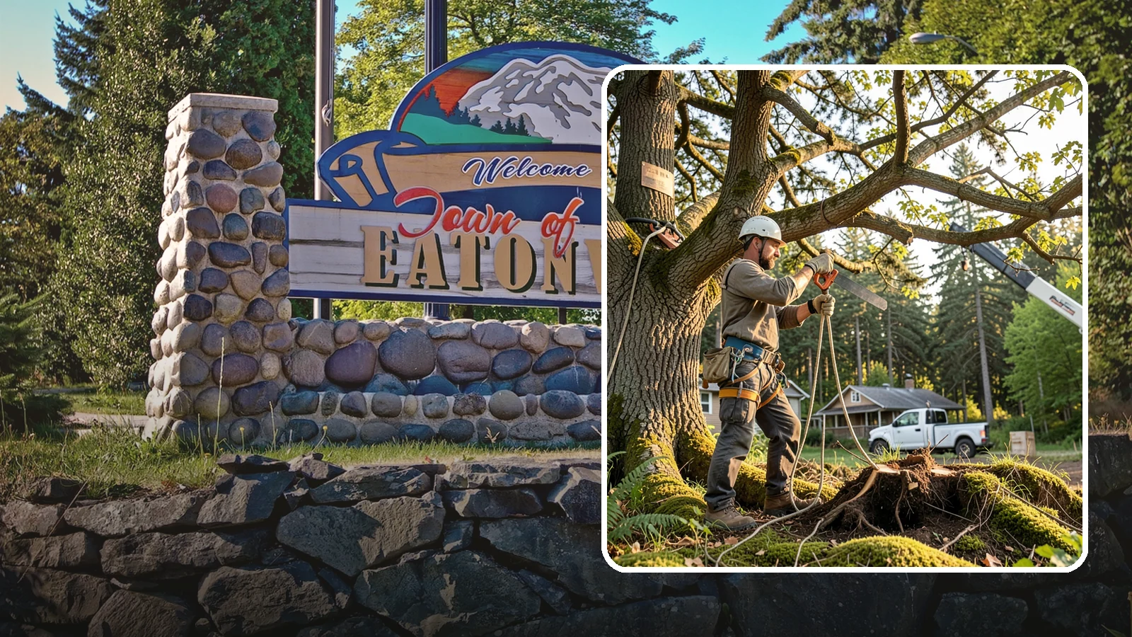Root pruning in Eatonville, Pierce County, WA - The controlled cutting of roots to manage growth or prepare for construction.