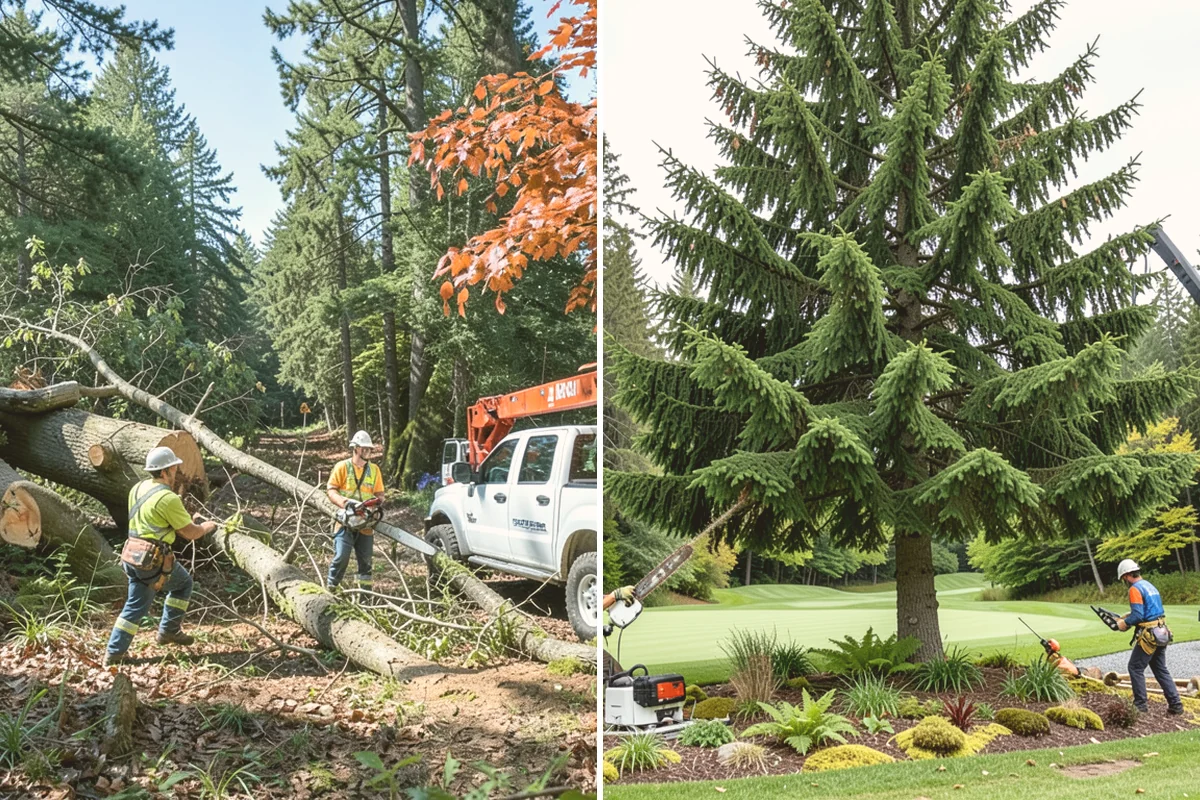 Root pruning in Edmonds, Snohomish County, WA - Inspect the tree and its site