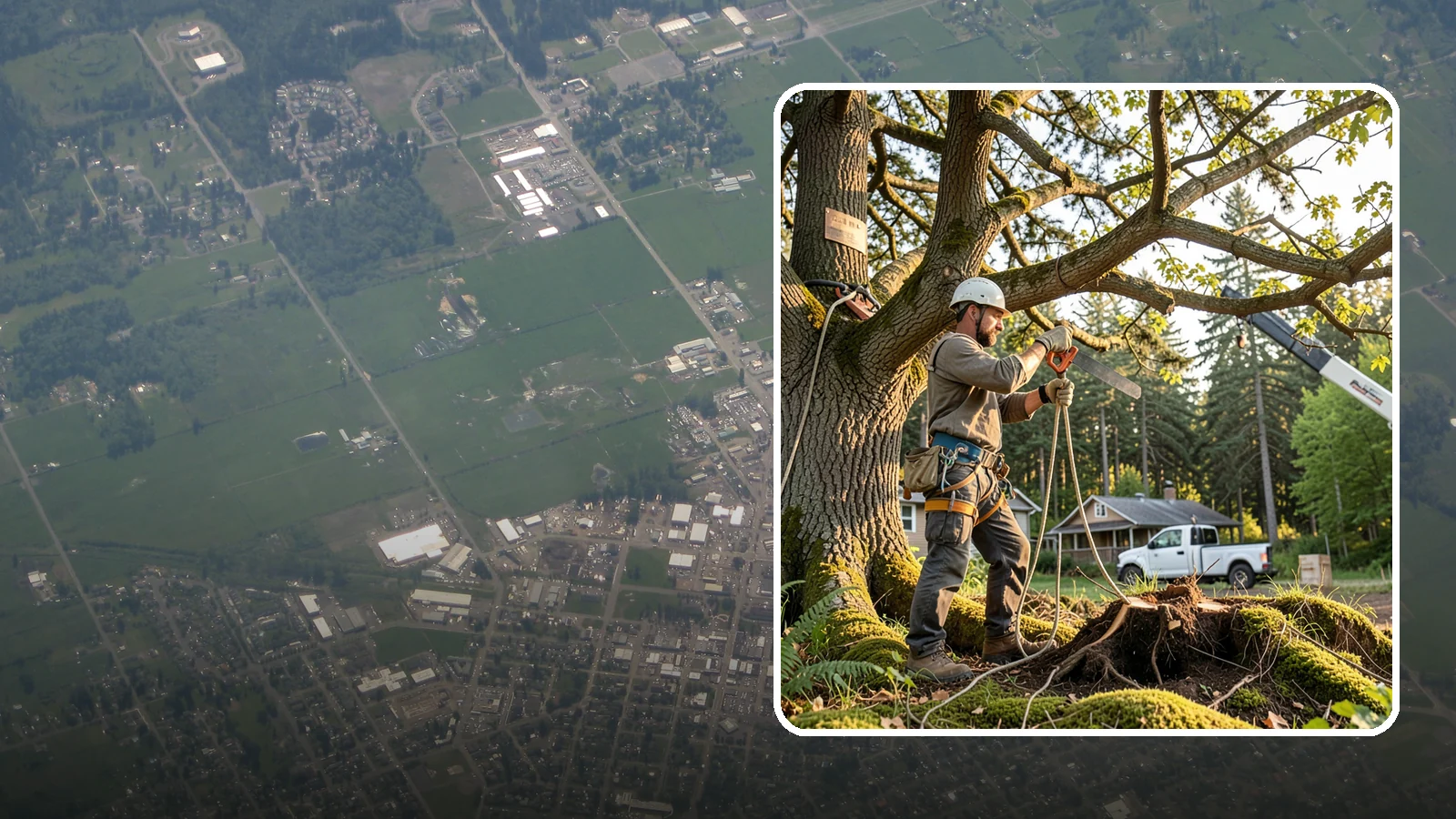 Root pruning in Enumclaw, King County, WA - The controlled cutting of roots to manage growth or prepare for construction.
