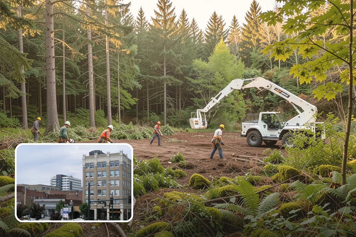 Root pruning in Everett, Snohomish County, WA - Supports long-term tree health and stability