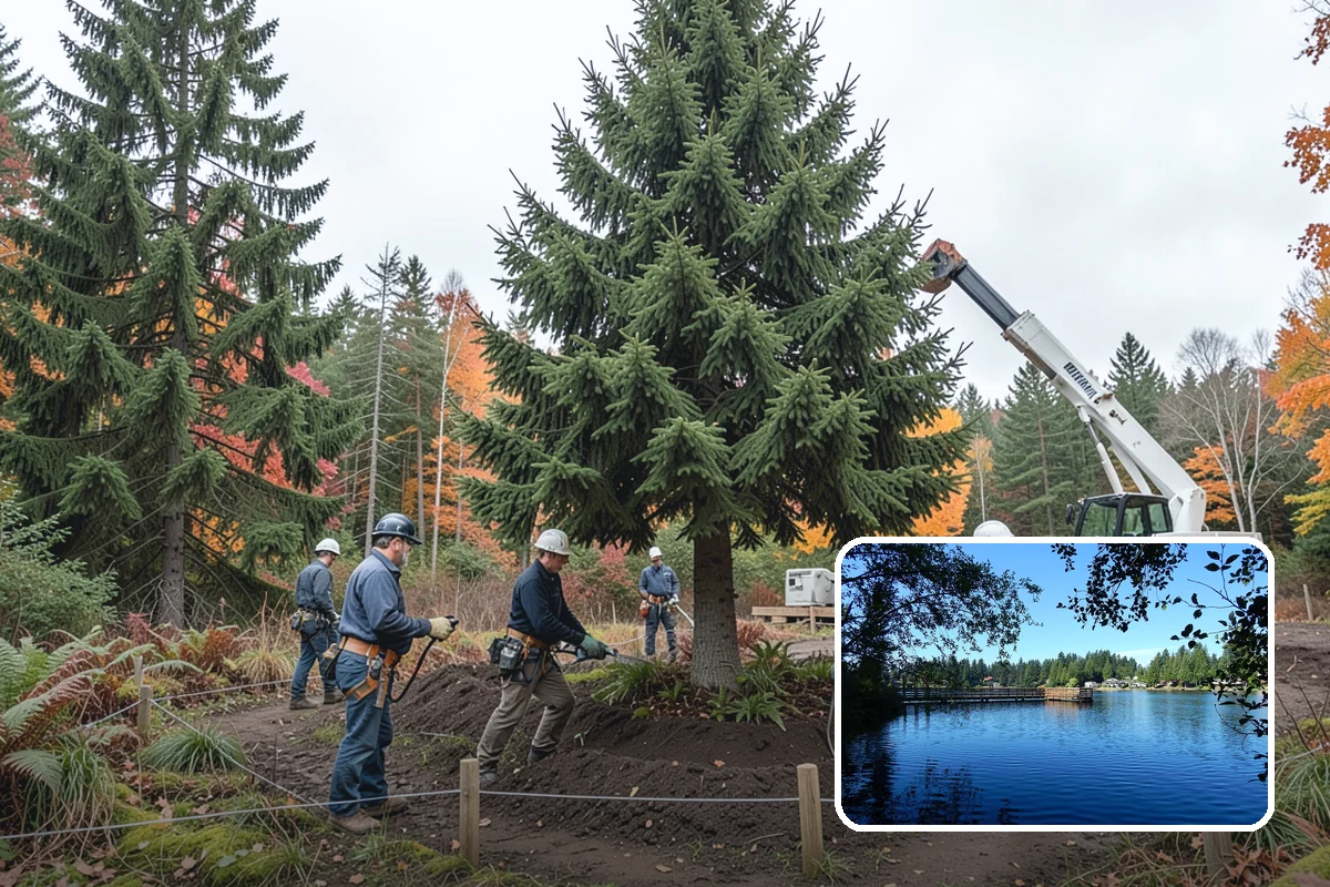 Root pruning in Federal Way, King County, WA - Supports long-term tree health and stability