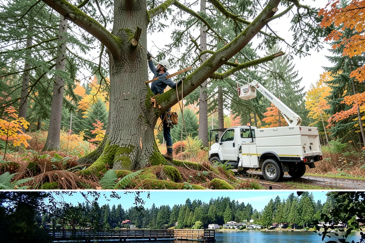 Root pruning in Federal Way, King County, WA - This service should be performed during dormant seasons to minimize stress on the tree following construction or transplanting...