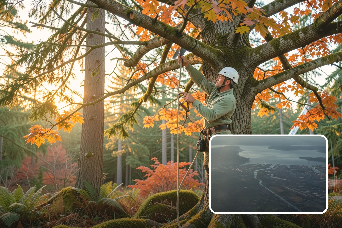 Root pruning in Fife, Pierce County, WA - Supports long-term tree health and stability