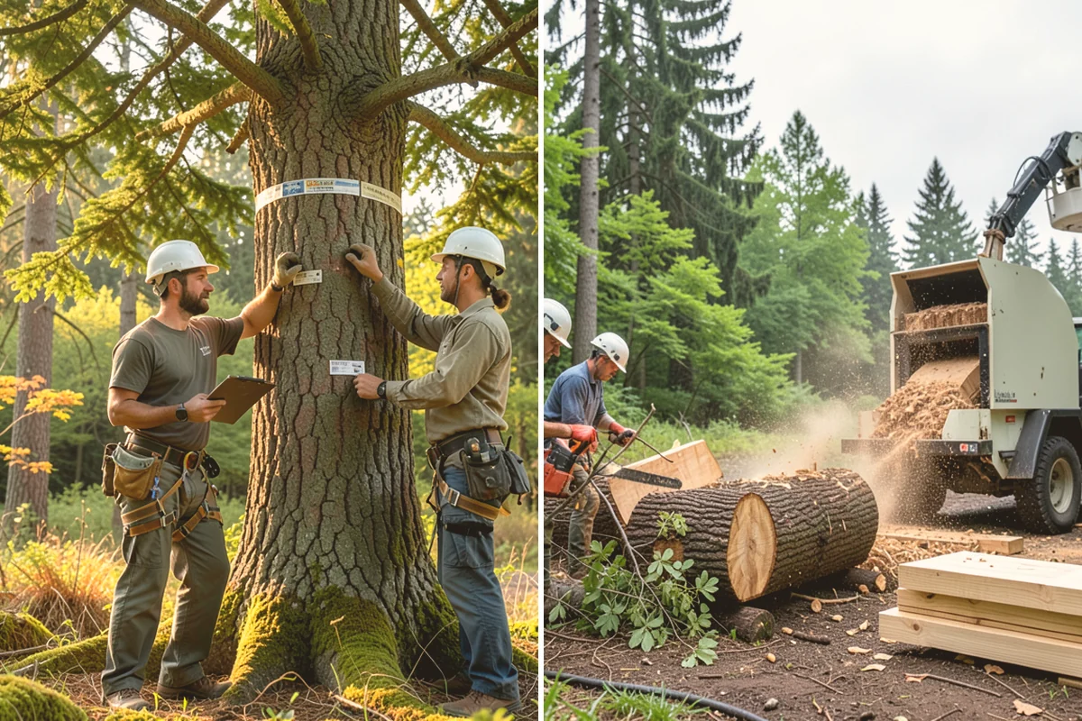 Root pruning in Fife, Pierce County, WA - Inspect the tree and its site
