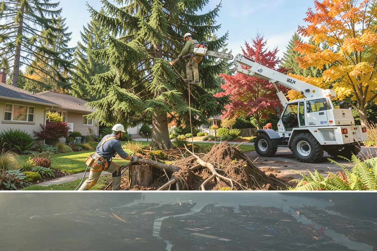 Root pruning in Fife, Pierce County, WA - This service should be performed during dormant seasons to minimize stress on the tree following construction or transplanting...