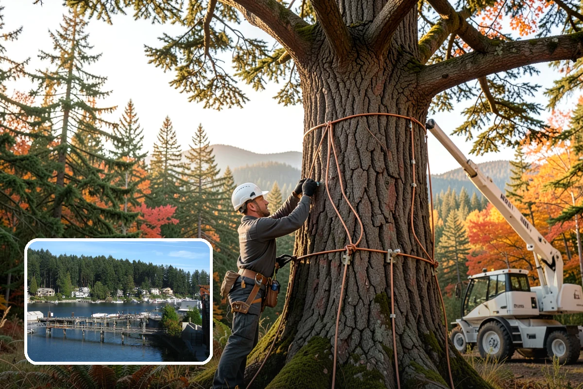 Root pruning in Gig Harbor, Pierce County, WA - Supports long-term tree health and stability