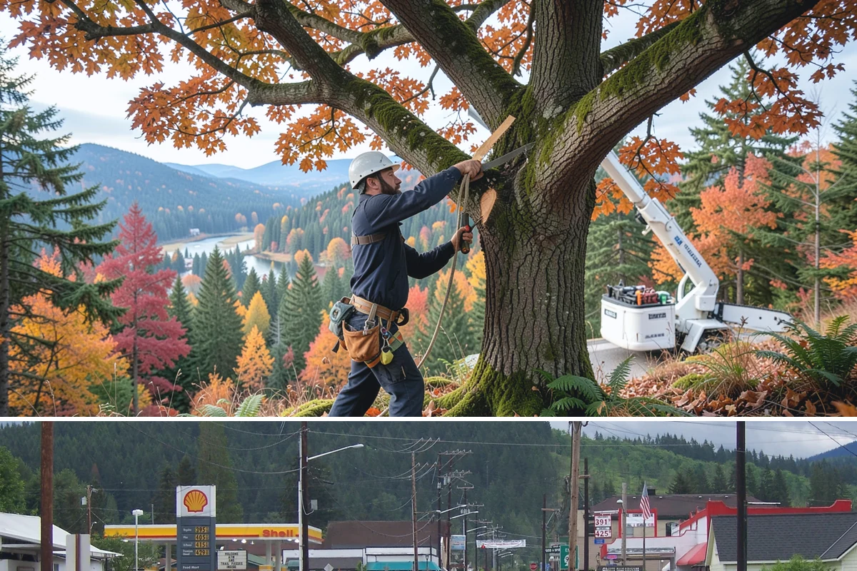 Root pruning in Granite Falls, Snohomish County, WA - This service should be performed during dormant seasons to minimize stress on the tree following construction or transplanting...