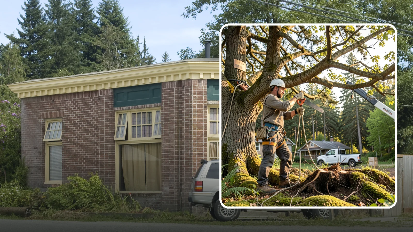 Root pruning in Hamilton, Skagit County, WA - The controlled cutting of roots to manage growth or prepare for construction.