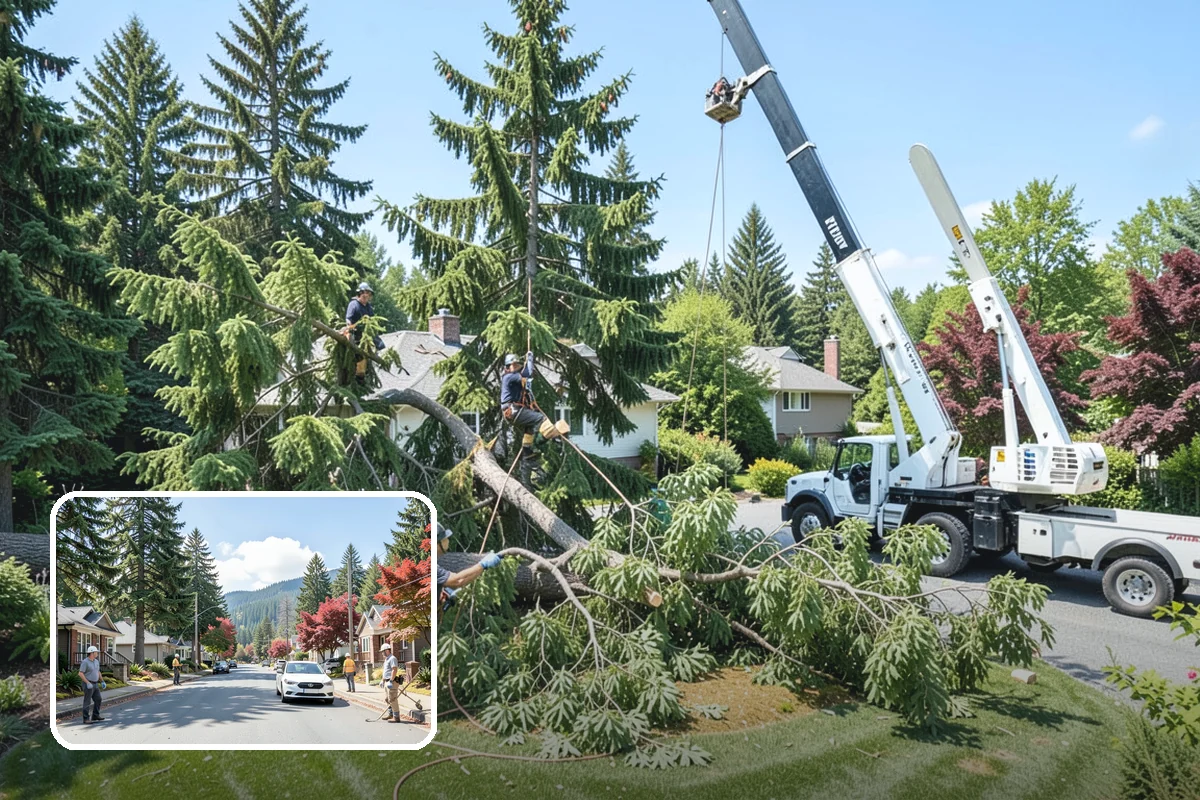 Root pruning in Hunts Point, King County, WA - Supports long-term tree health and stability