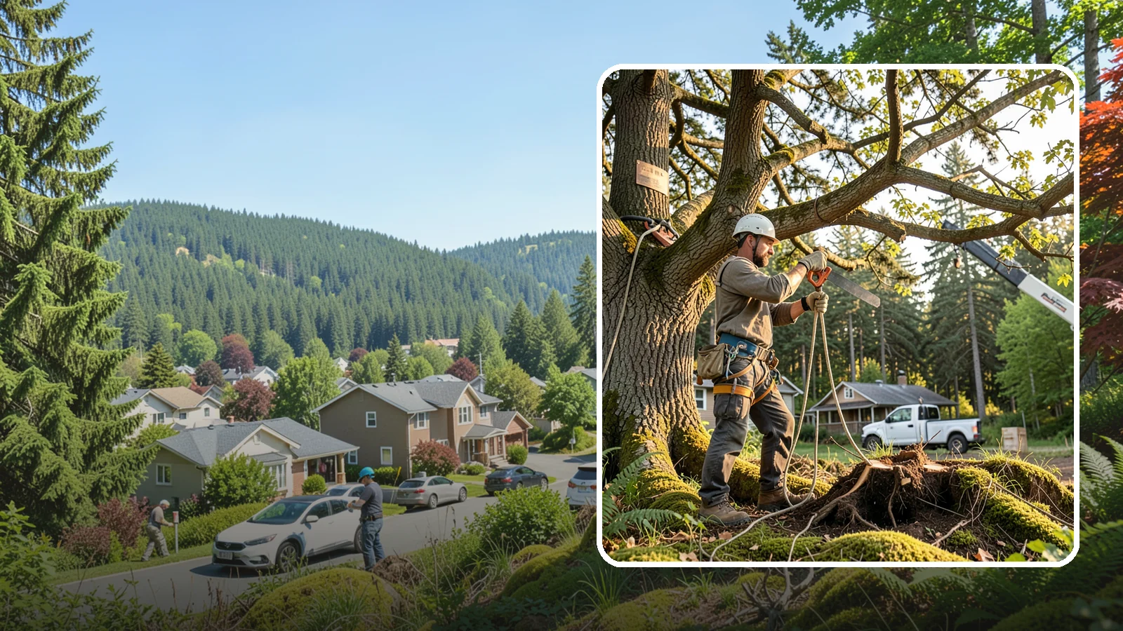 Root pruning in Index, Snohomish County, WA - The controlled cutting of roots to manage growth or prepare for construction.
