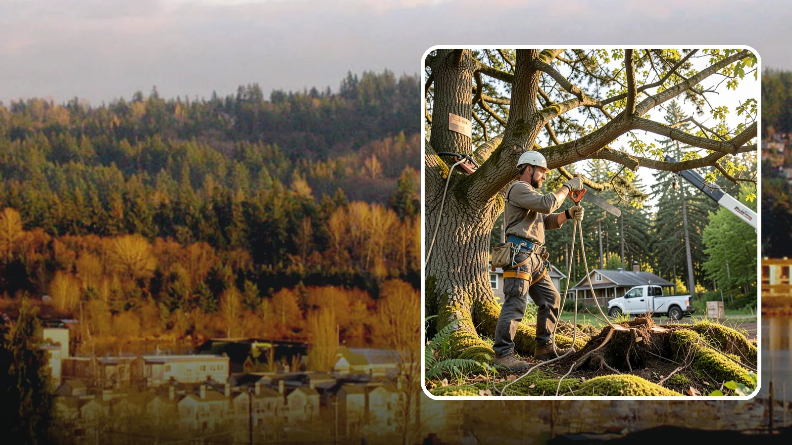 Root pruning in Kenmore, King County, WA - The controlled cutting of roots to manage growth or prepare for construction.