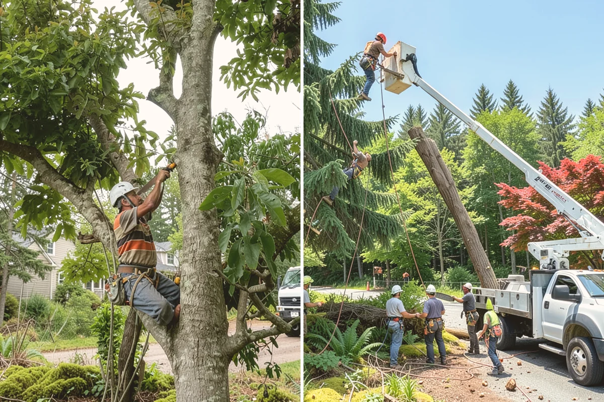 Root pruning in Kent, King County, WA - Inspect the tree and its site